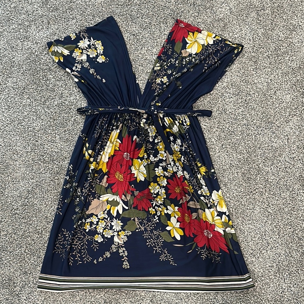 Floral Dress with Belt